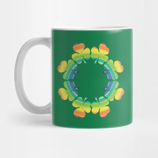 Lucky Shamrock Rainbow Ring for St Patricks Day Mug